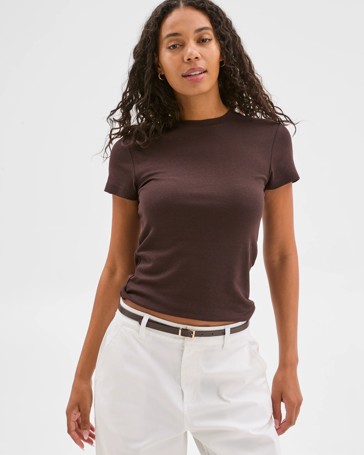 Australian Cotton Blend Stretch T-Shirt