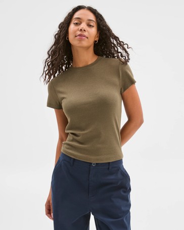 Australian Cotton Blend Stretch T-Shirt