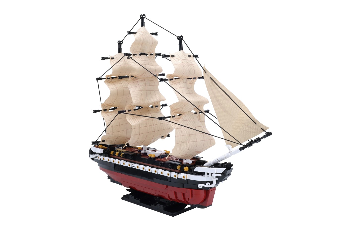 1125 Piece Mini Blocks Vehicle Series: Cruise Sailship 3 of 6