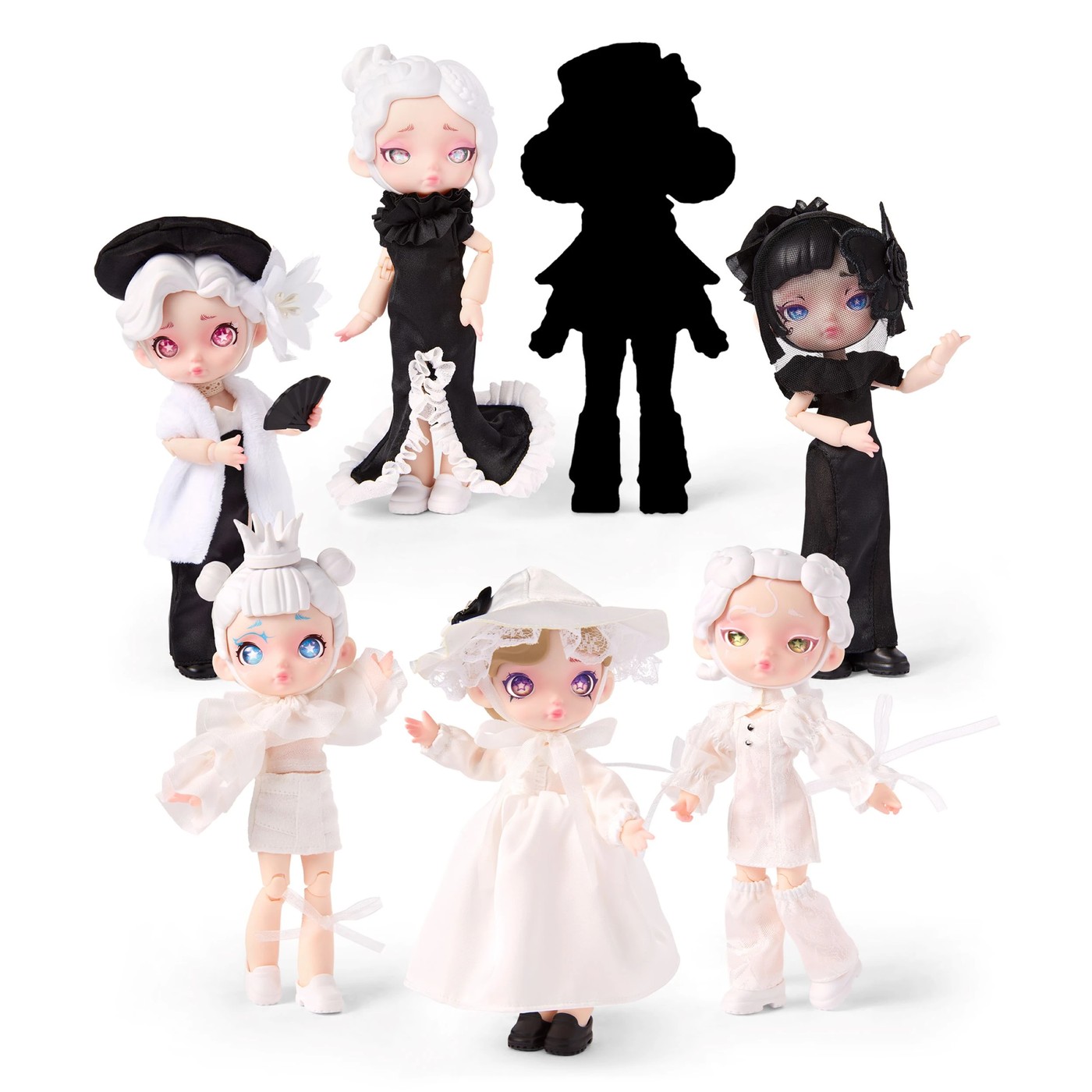 Laura Girl Black and White Spectrum - Assorted 4 of 6