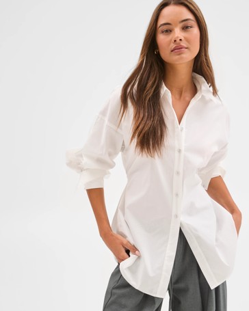 Lily Loves Australian Cotton Tie Detail Shirt