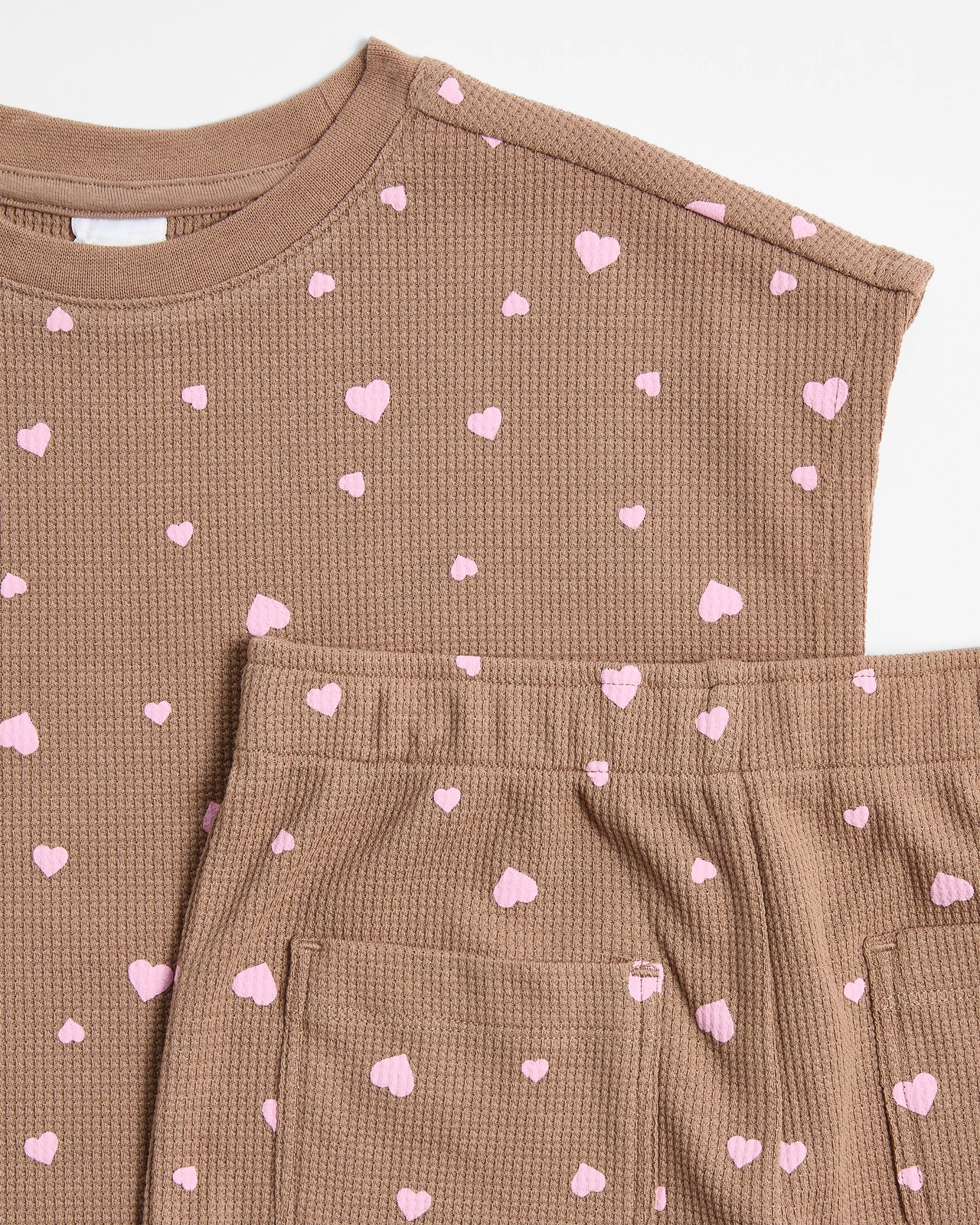 Waffle T-shirt and Short 2 Piece Set 5 of 5