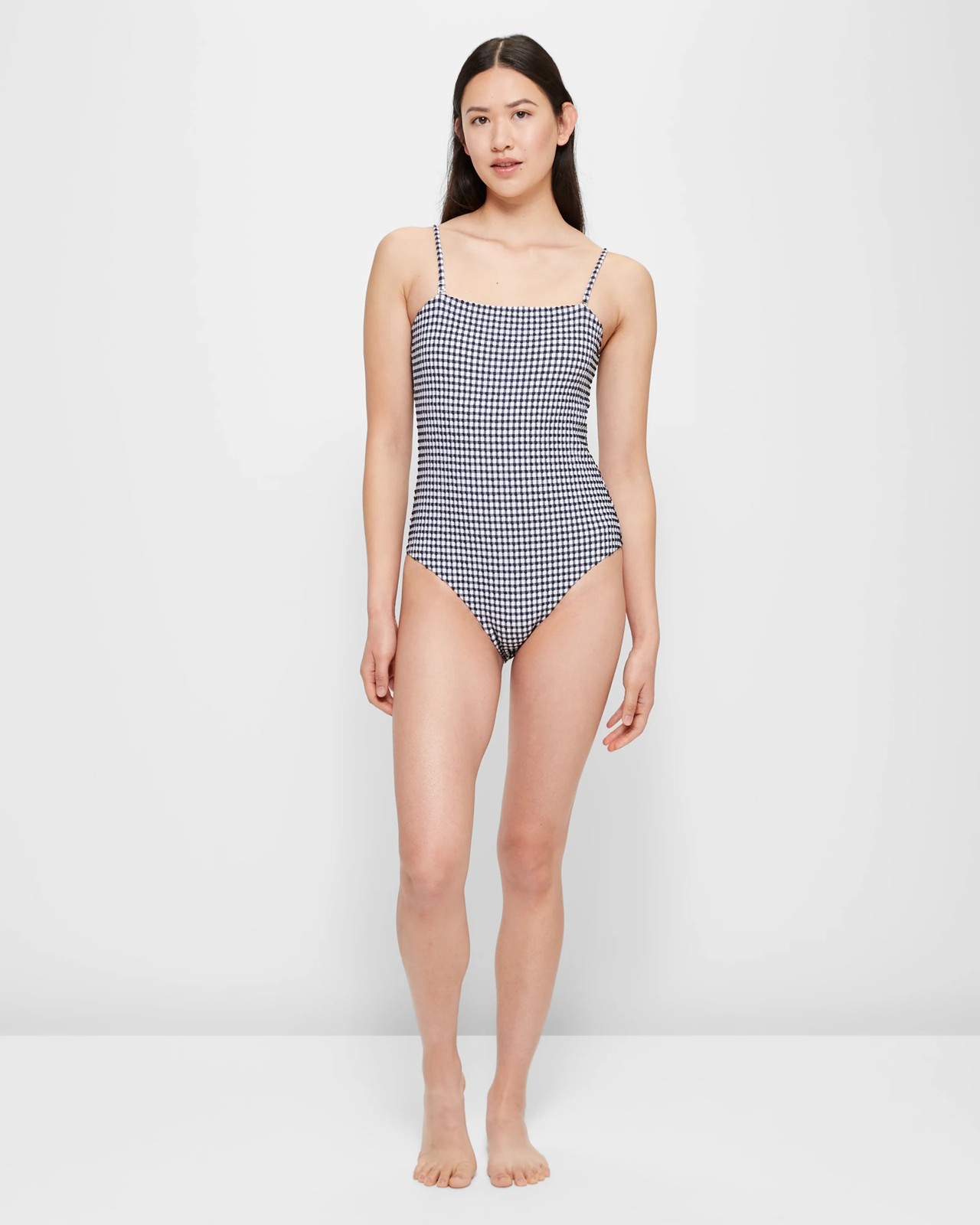 Strapless Seersucker One Piece Bathers Shape Your Body Target Australia