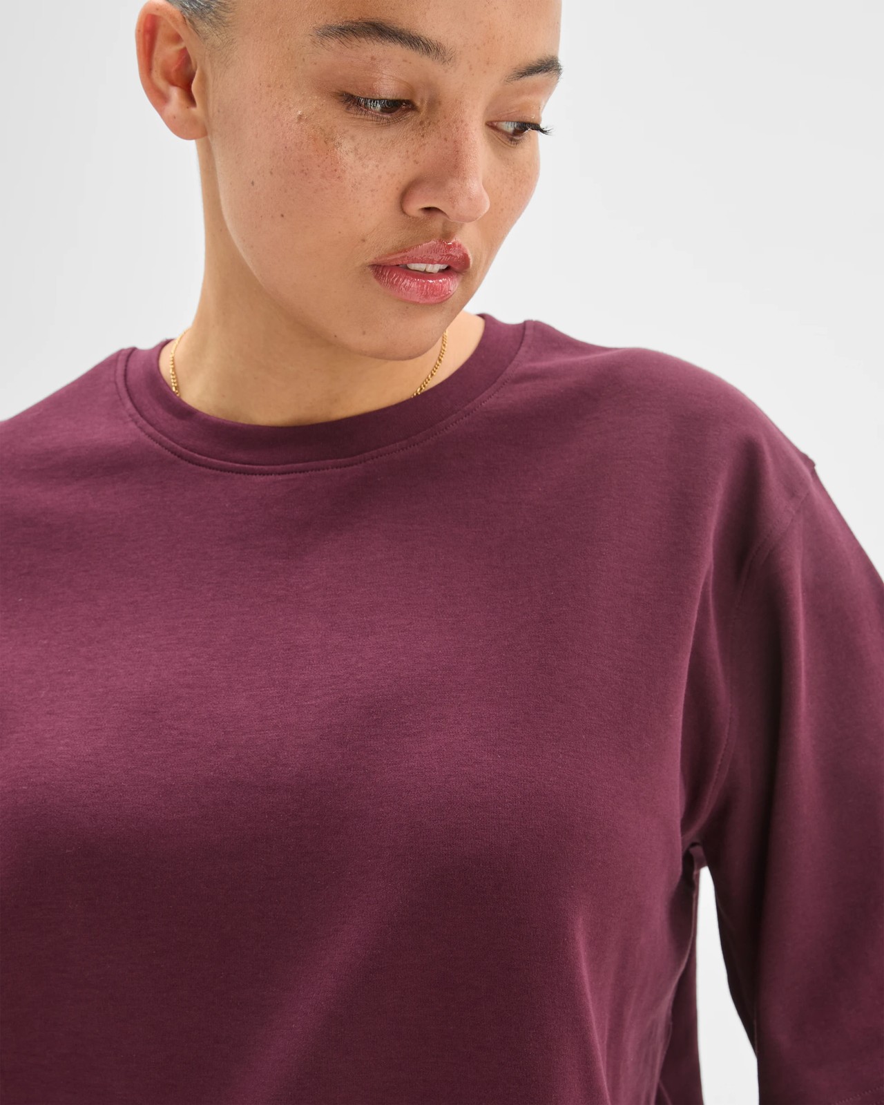 Plus Size Australian Cotton Heavyweight Oversized Boxy T-Shirt 2 of 5