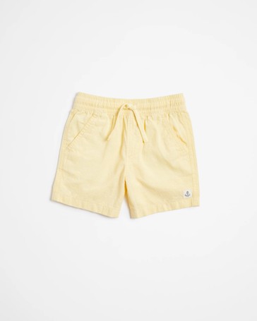 Linen Blend Textured Volley Shorts