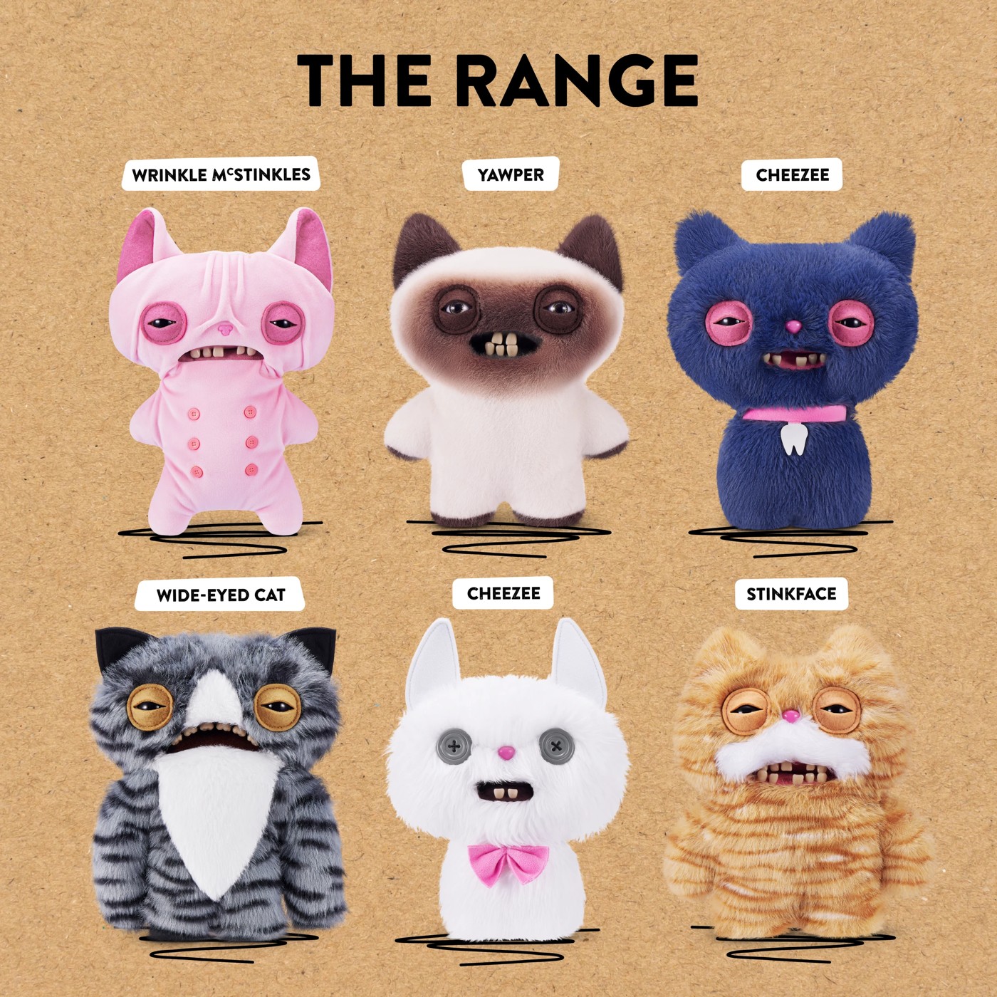 Fuggler Alley Cats Plush 9 in S1 - Assorted 3 of 4
