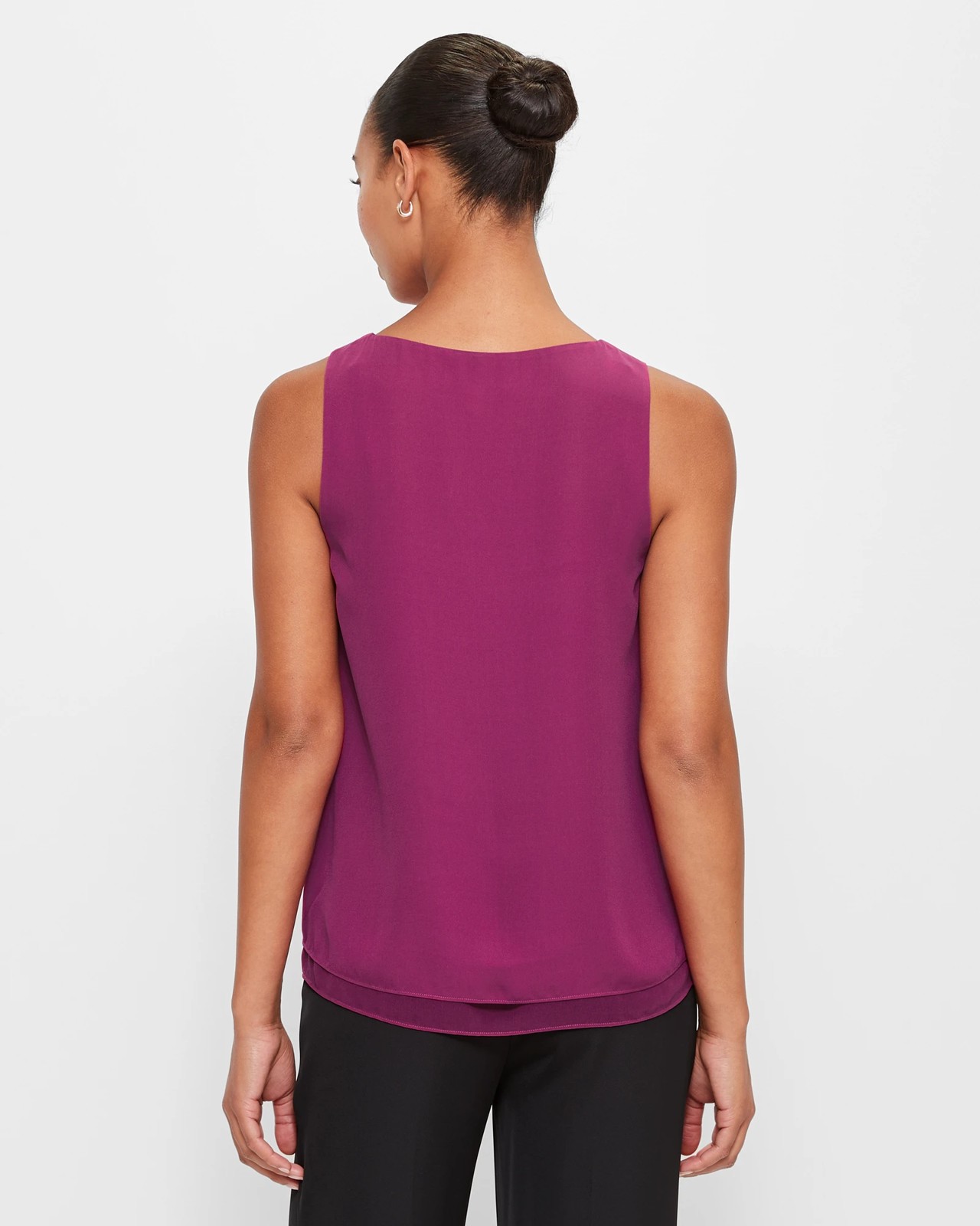Sleeveless Drape Tank Top - Preview 4 of 5