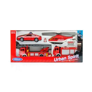 Welly Urban Spirit Free Wheeling & Moving Parts Fire City Set product image