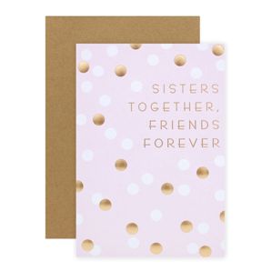 Connections from Hallmark Birthday Card For Sister - Gold Polka Dots