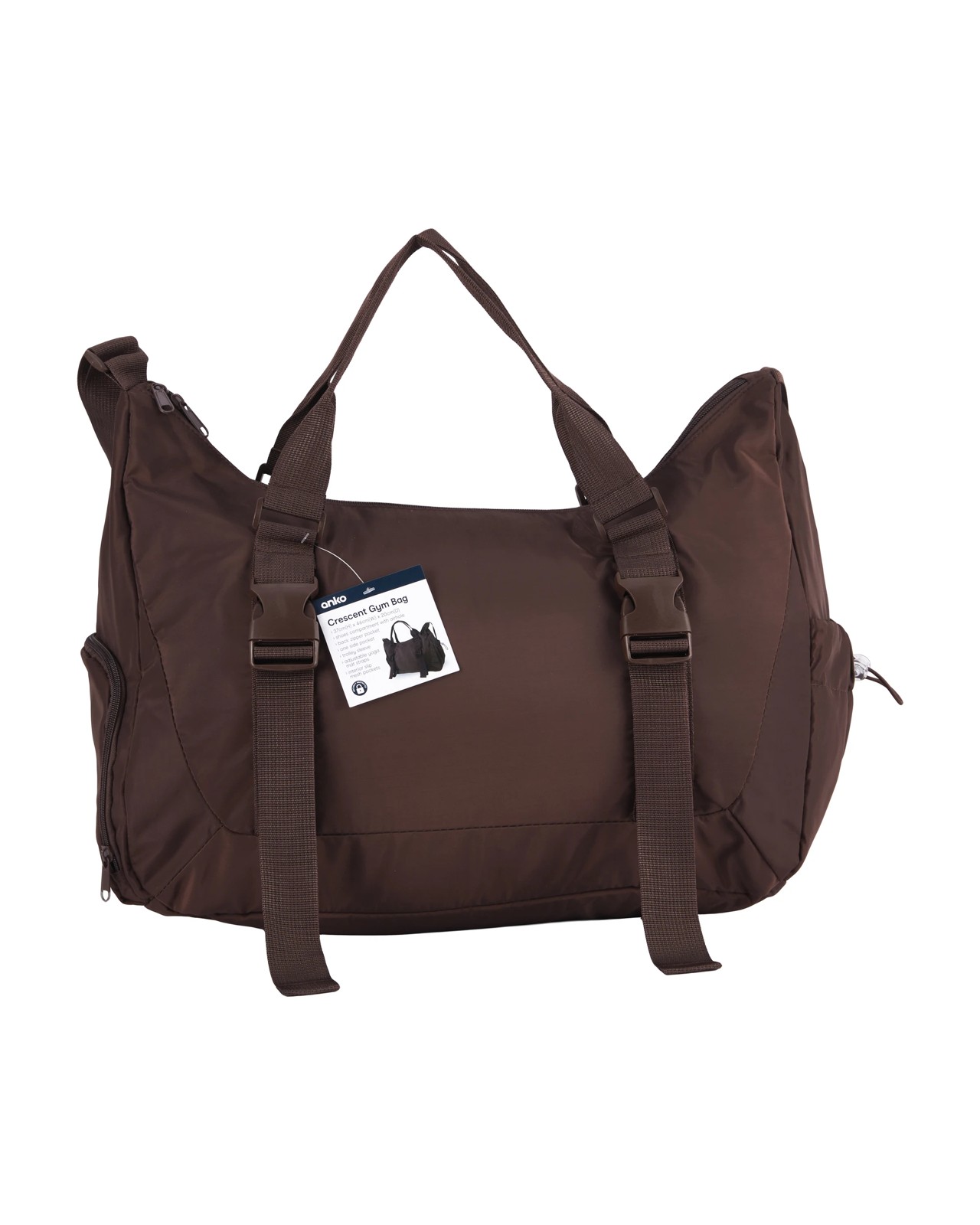 Anko Crescent Gym Bag - Brown 5 of 5
