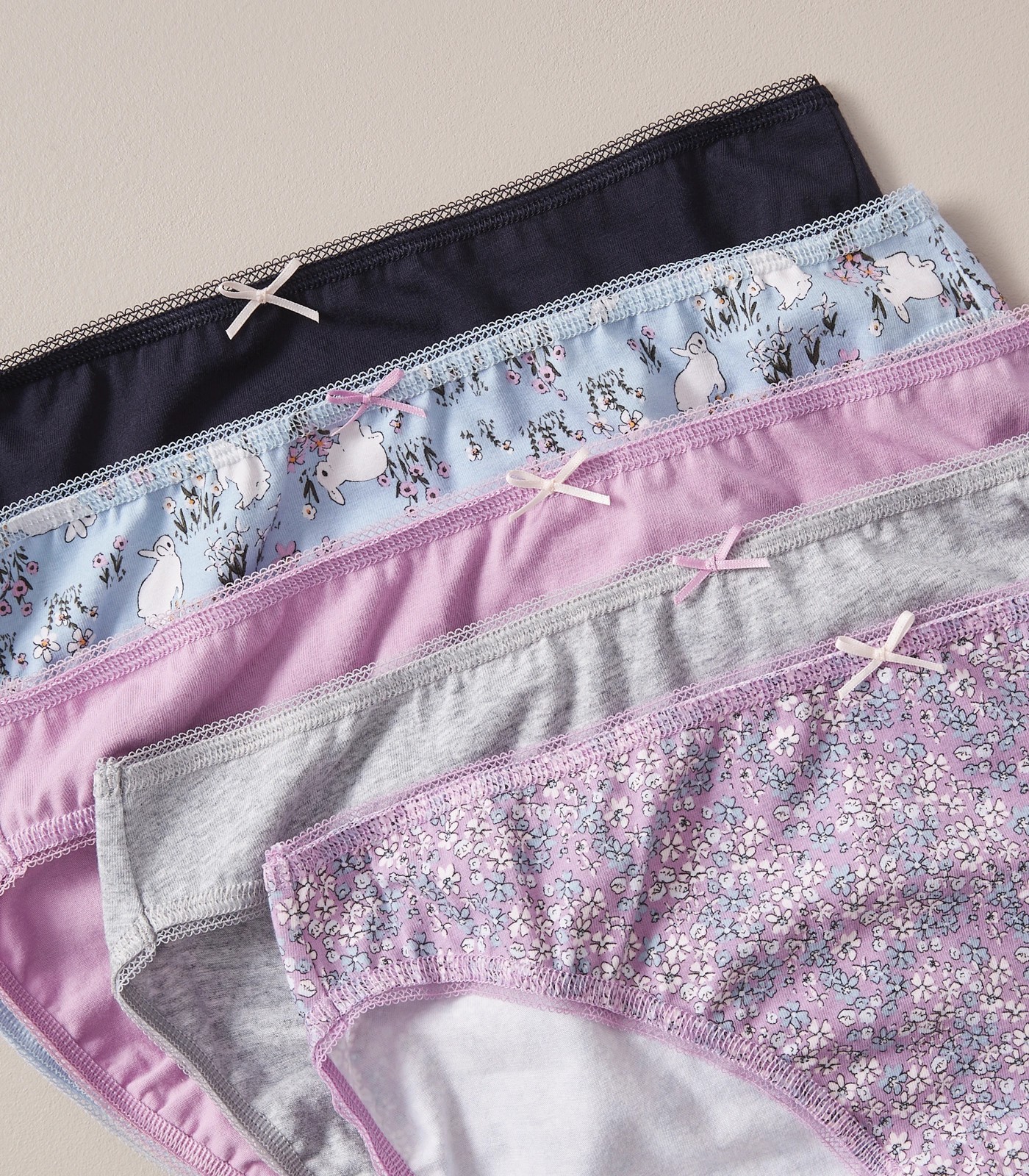 5 Pack Cotton/Elastane Bikini Briefs; Style: LBK183533 3 of 5