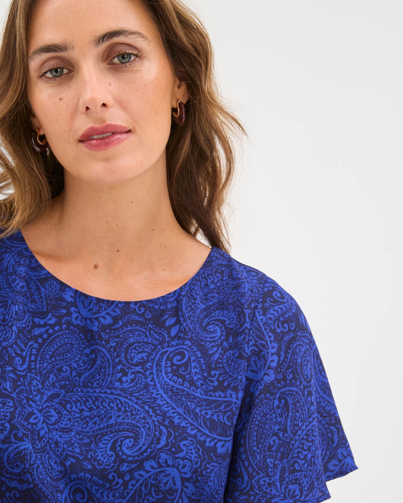 Preview Ella Crew Neck Blouse - Winter Paisley 4 of 6