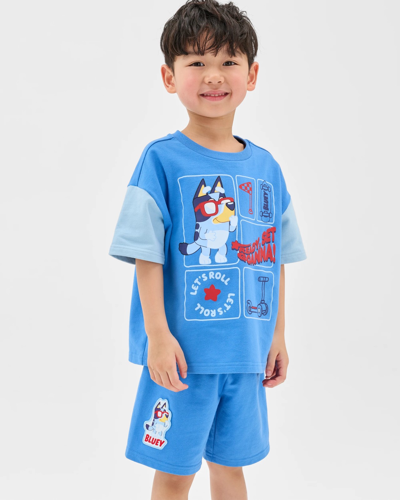 Bluey Skateboard Short Sleeve T-Shirt and Shorts Set 2 of 6