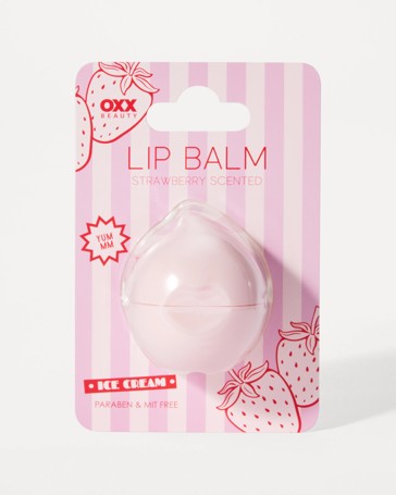 OXX Beauty Ice Cream Lip Balm - Strawberry Scented