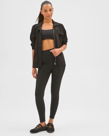 Active Funnel Neck Zip Through Jacket