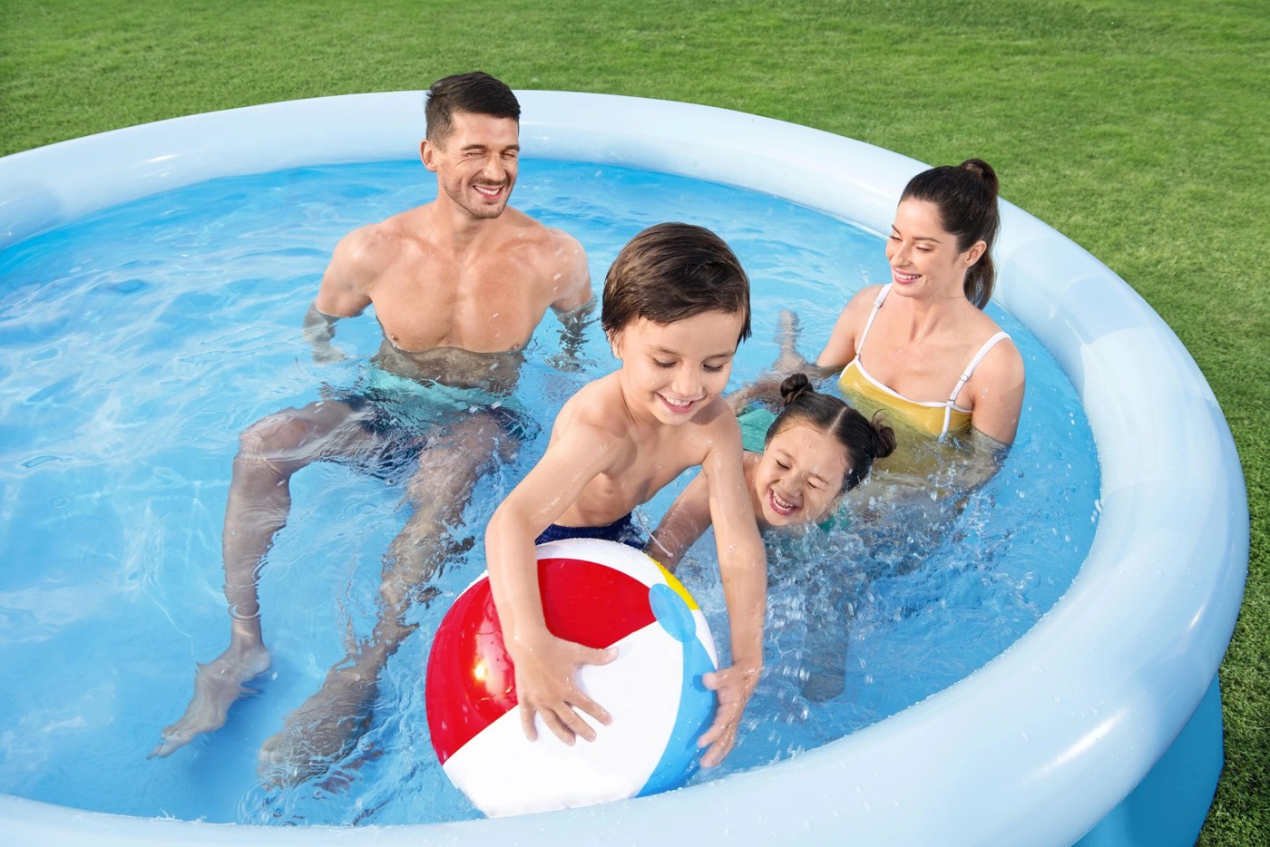 Bestway Inflatable Fast Set Fill and Rise Pool 2 of 6