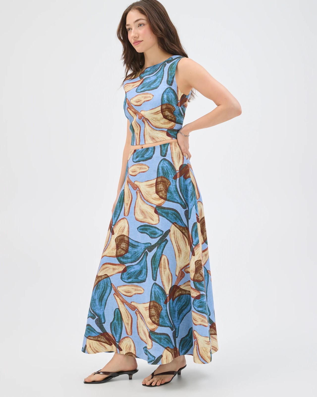 Lily Loves European Linen Maxi Skirt 5 of 5