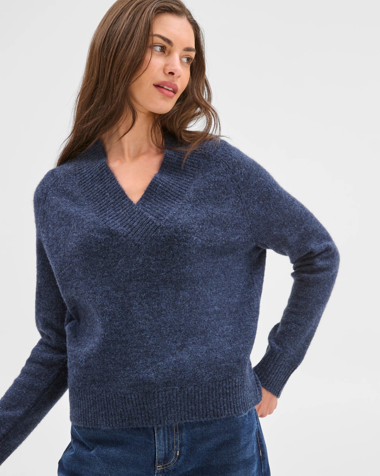Petites Long Sleeve Lofty Sweater 5 of 6