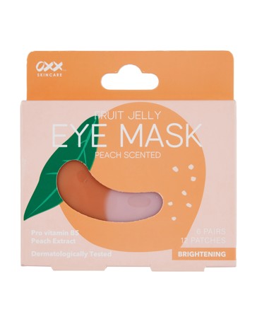 OXX Skincare 12 Piece Fruit Jelly Brightening Eye Mask - Pro Vitamin B5 and Peach Extract