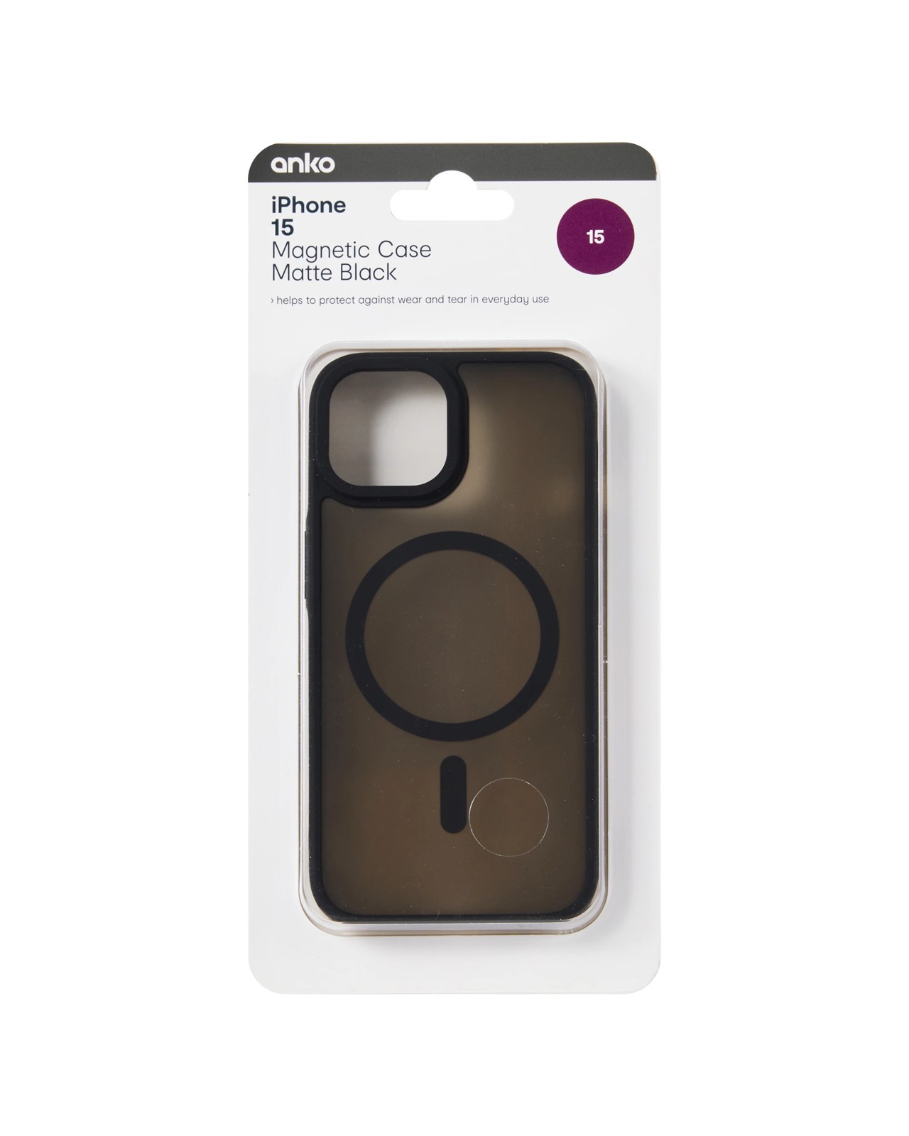 Anko iPhone 15 Magnetic Case - Matte Black 6 of 6