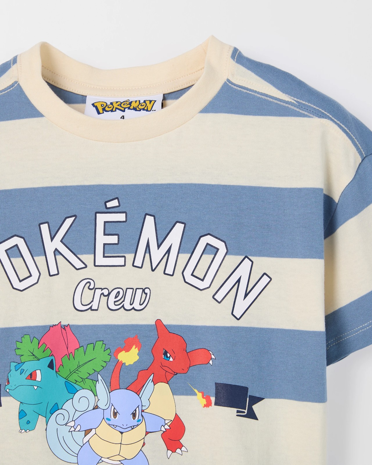 Pokemon Stripe Print T-Shirt 2 of 2