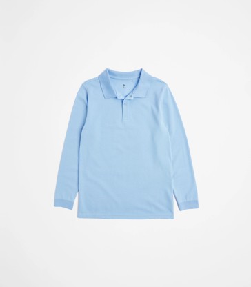 Australian Cotton School Long Sleeve Polo Top
