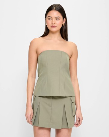 Pleated Cargo Mini Skirt - Lily Loves