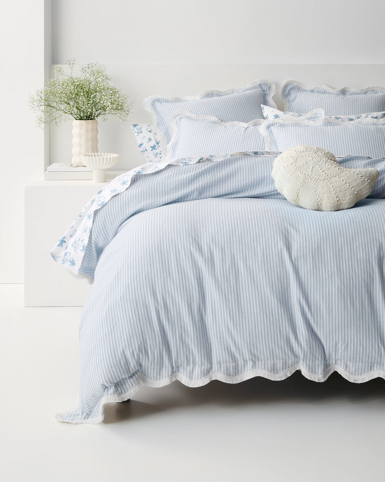 Charlotte Stripe Linen and Cotton Quilt Cover Set 2 of 5