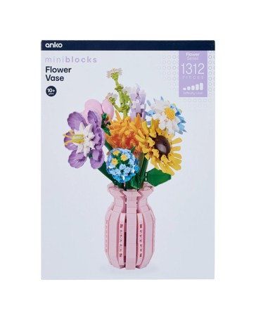 1312 Piece Mini Blocks Flower Series: Flower Vase
