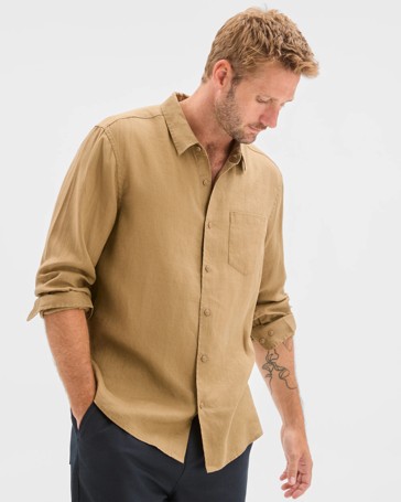 European Linen Long Sleeve Shirt