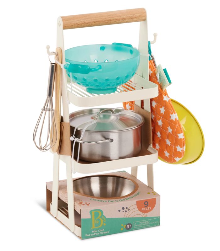 B. toys Mini Chef - Pot & Pan Playset Play Kitchen Accessories – Target Australia