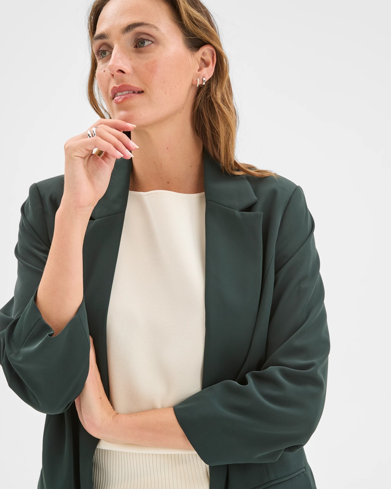 Preview Ruched Sleeve Blazer 3 of 6