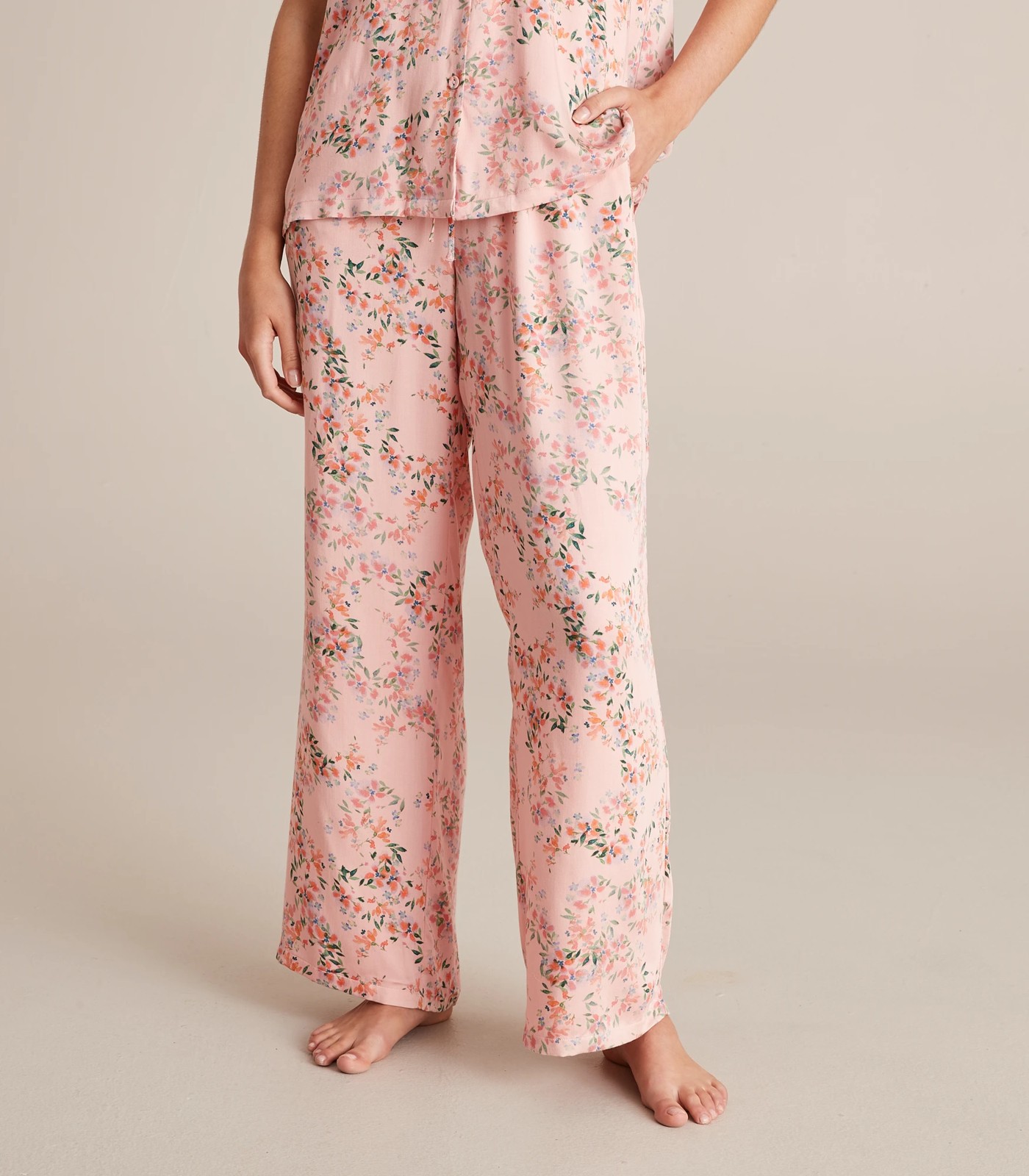 Viscose Shirt and Long Pants Sleep Pyjama Set Target Australia
