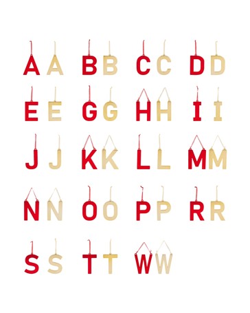 Anko Large Letter Decoration - Assorted