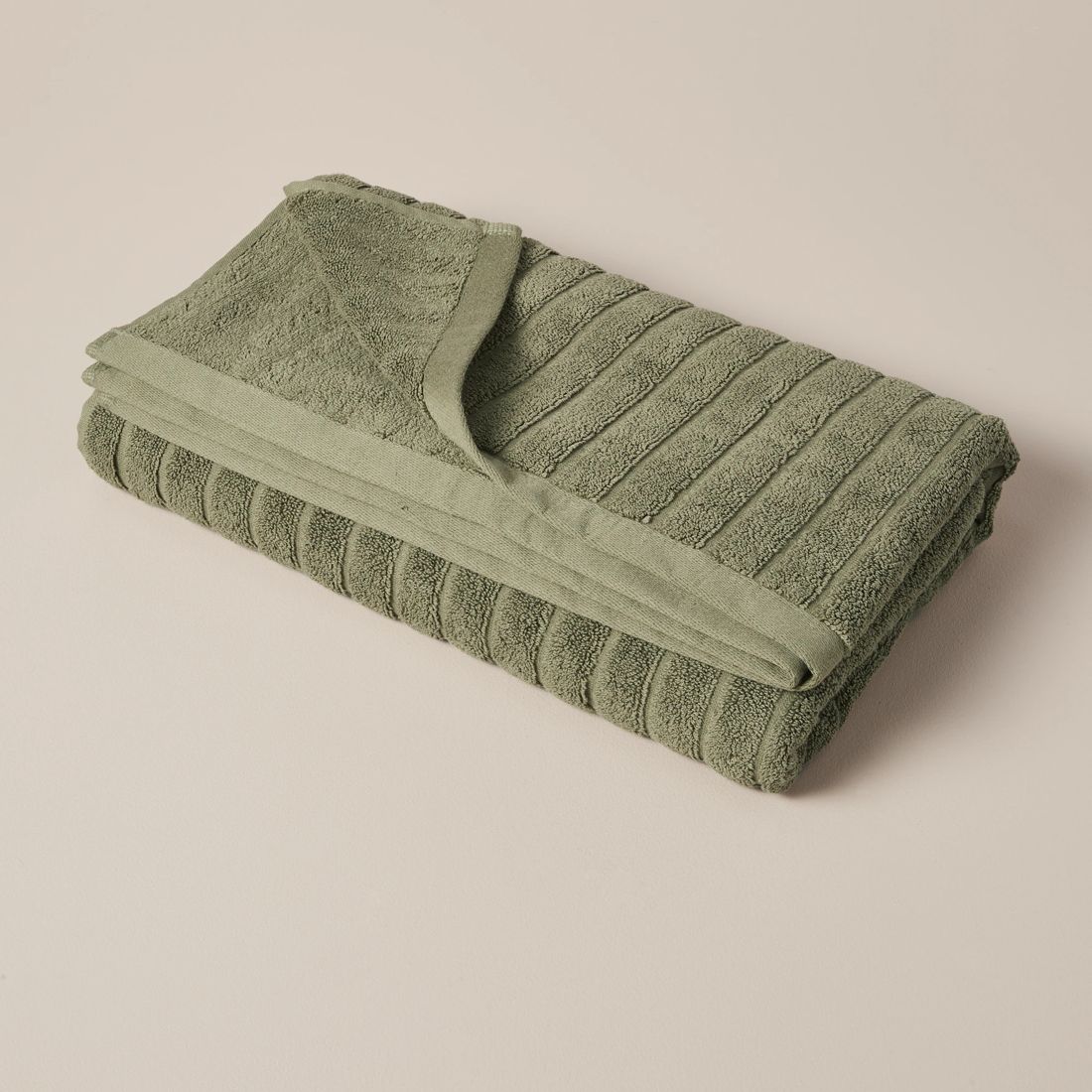 Cayden Australian Cotton Ribbed Bath Sheet Dark Olive Target Australia