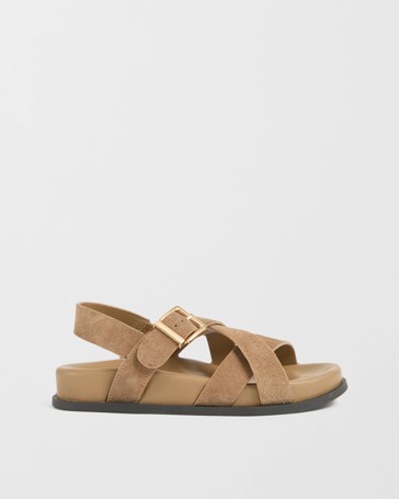Genuine Suede Leather Strap Sandals - Danny
