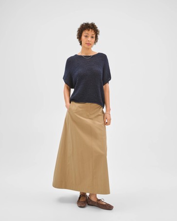Australian Cotton Blend Tape Yarn Knit T-Shirt