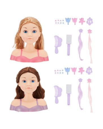 19 Piece Create and Style Head - Assorted