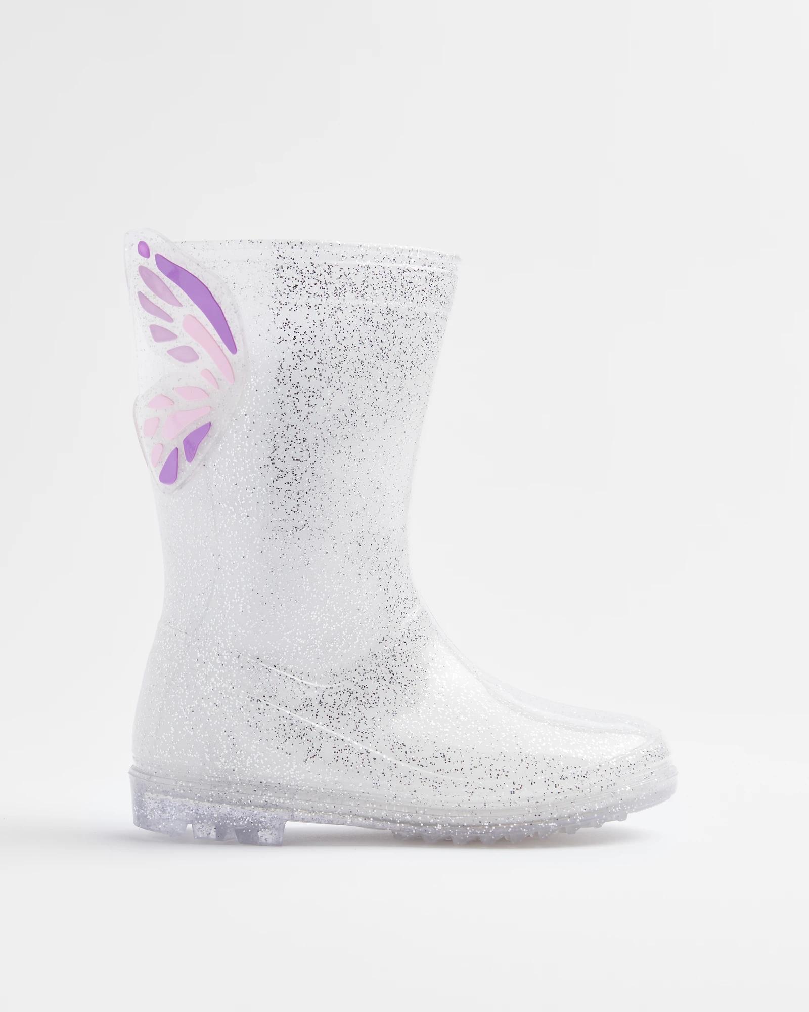 Girls Junior Glitter Wings Gumboots Target Australia