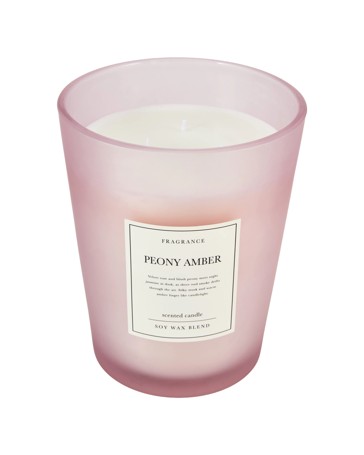 Anko XL Frosted Peony Amber Candle