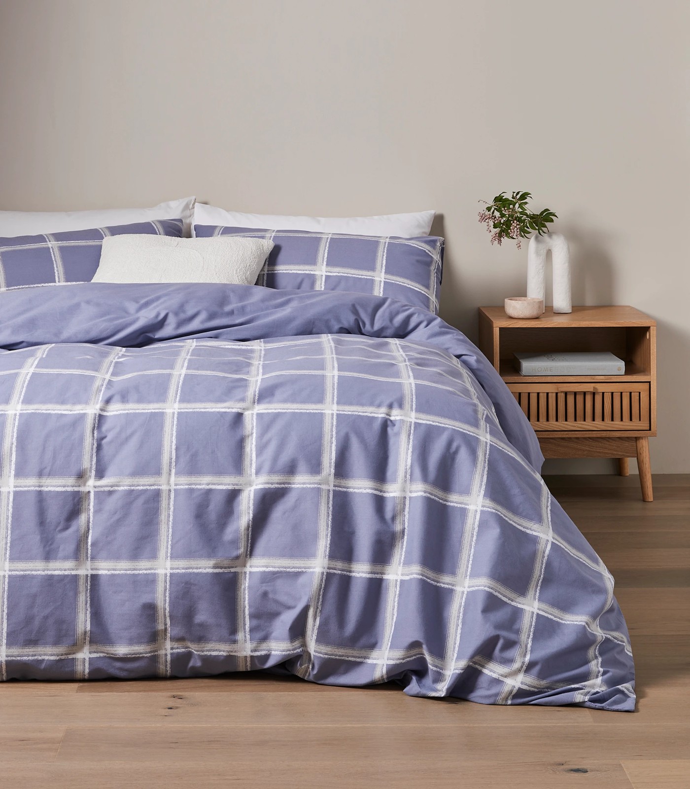 Shaw Check Quilt Cover Set | Target Australia