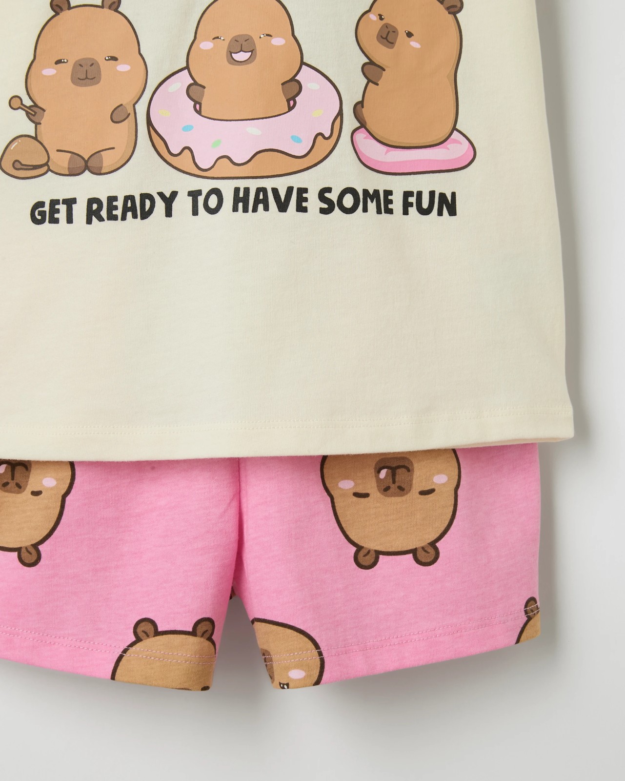 Licensed CapyFun Australian Cotton Younger Girls Jersey Knit Pyjama Set 3 of 4