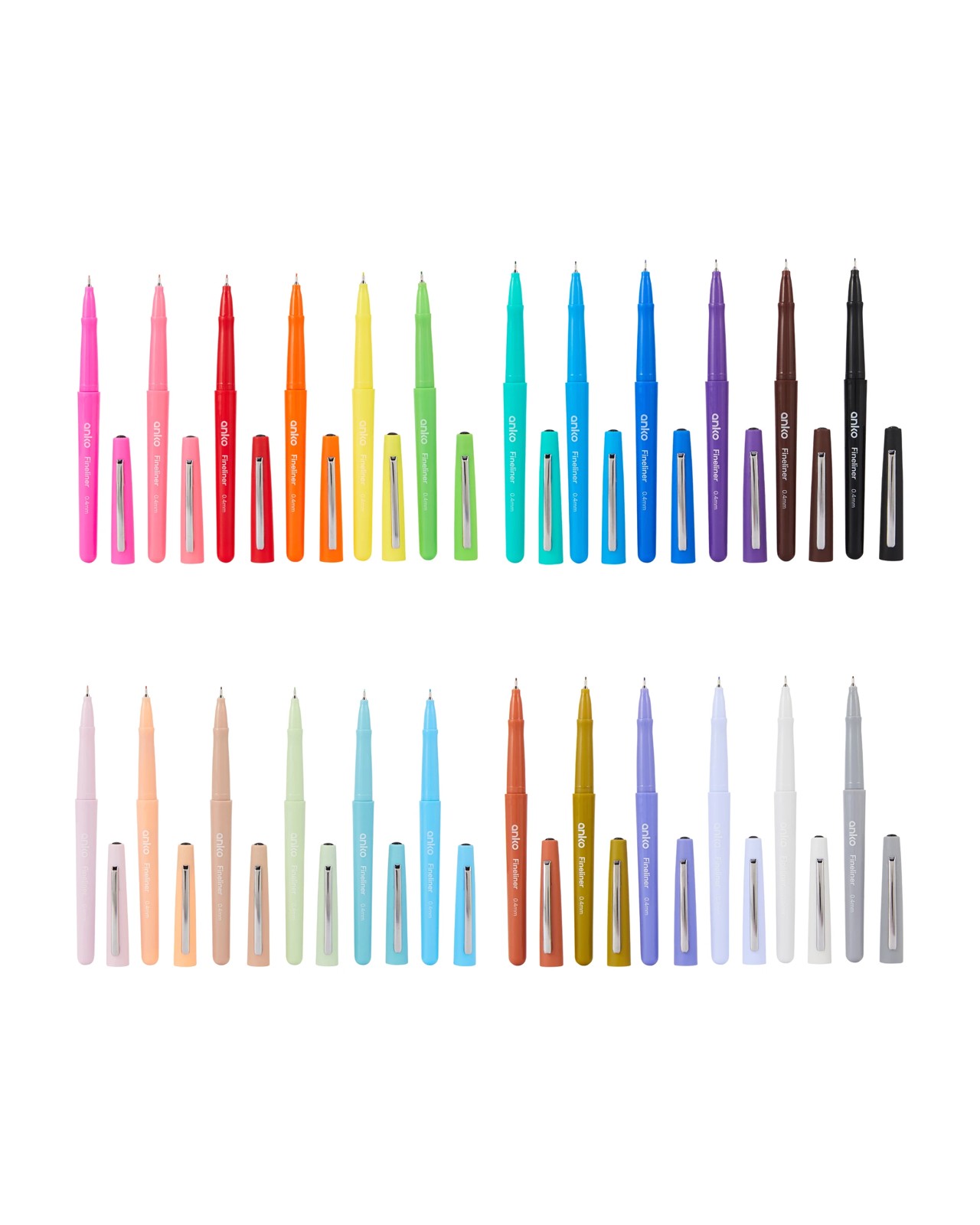 Anko 24 Pack Colour Fine Line Pens 4 of 5