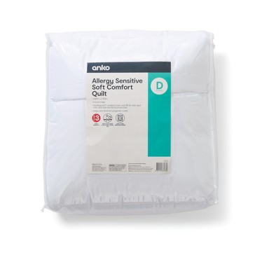 High Warmth Soft Comfort Quilt, Double Bed - Anko