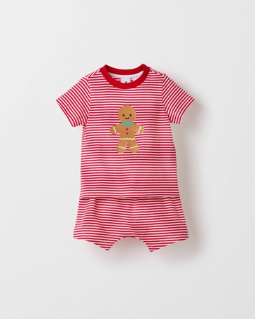Baby Organic Cotton Christmas Gingerbread Pyjama Set
