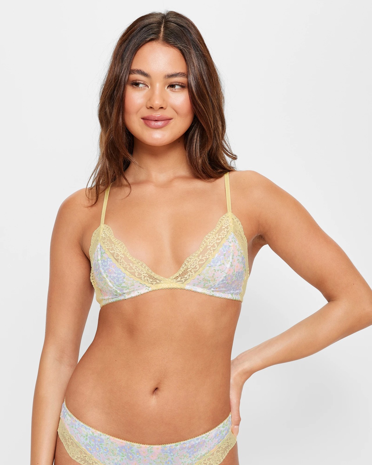 Emma Triangle Bra in Natural Cotton