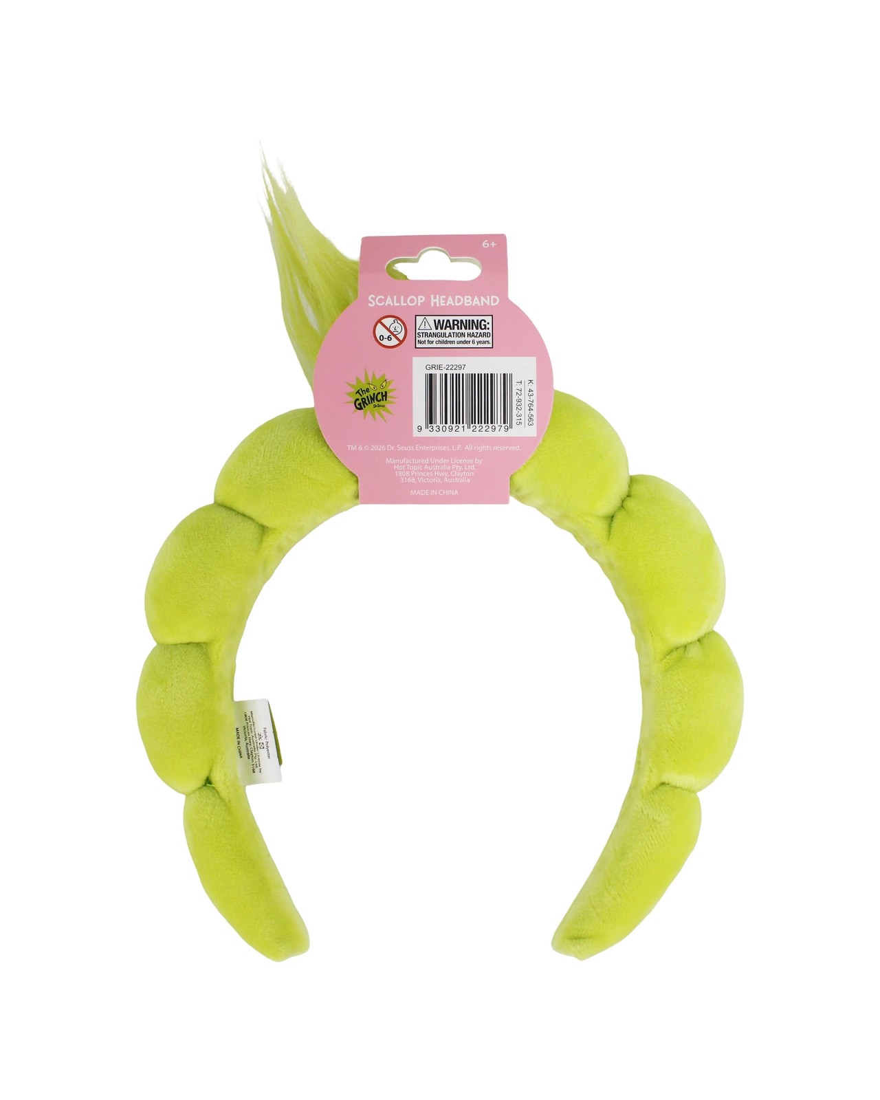The Grinch Scallop Headband 3 of 4