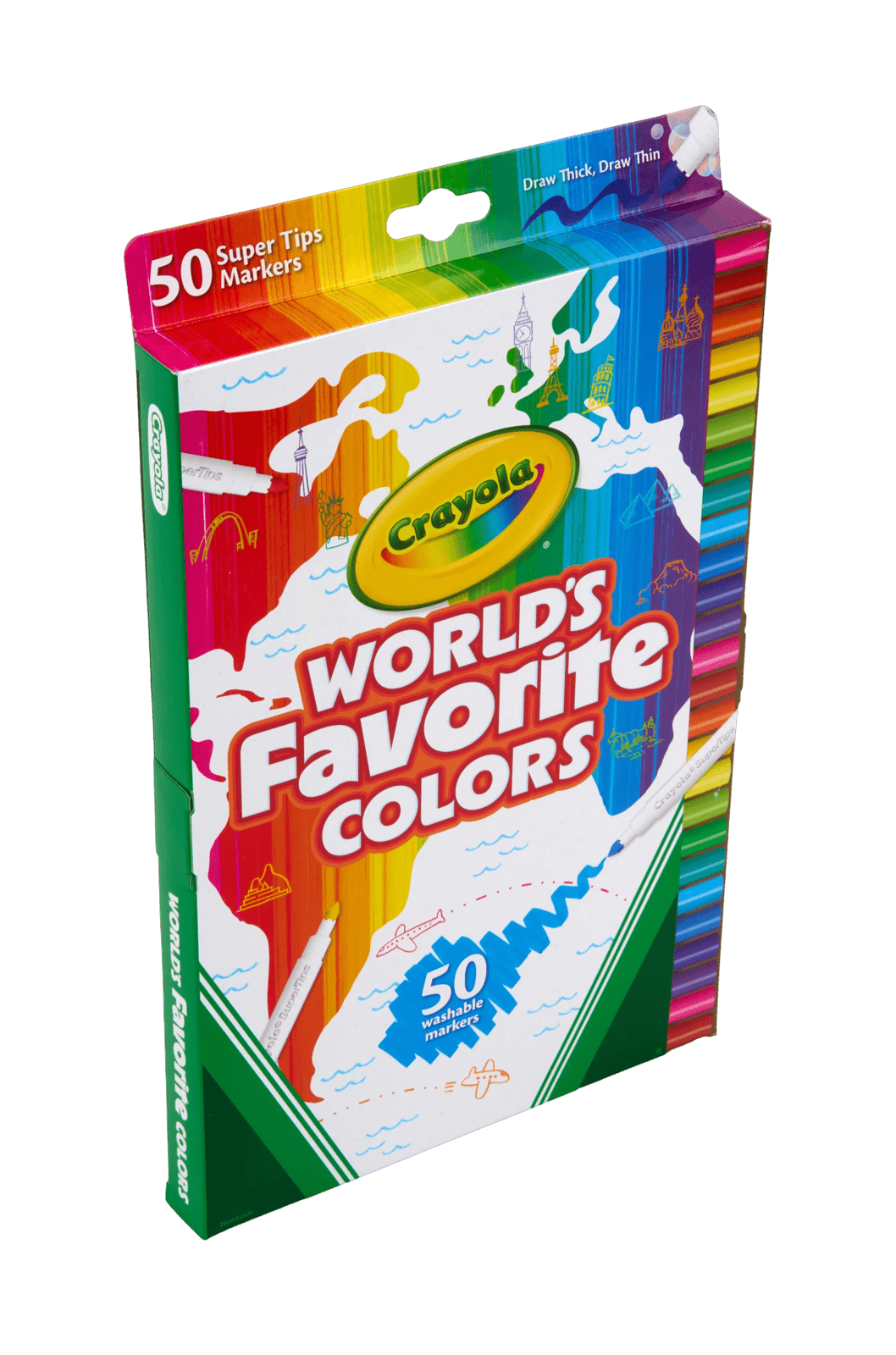 Crayola 50 Pack World's Favourite Colours Washable Supertips 2 of 4