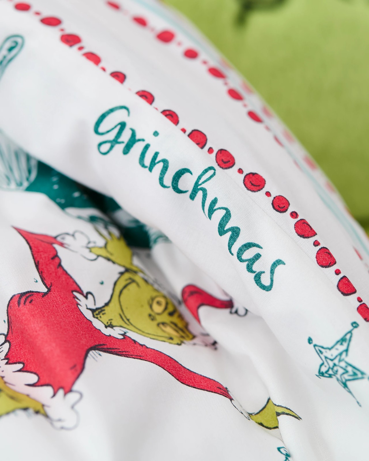 Kids Christmas Grinch Quilt Cover Set 5 of 6