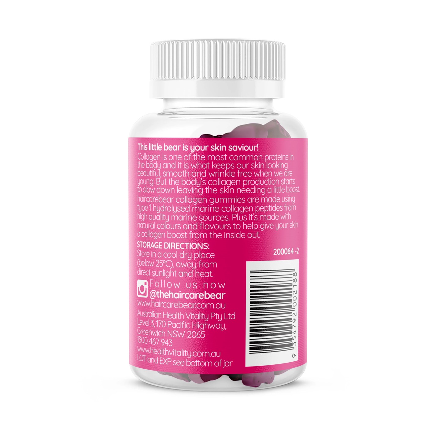 50 Pack Haircarebear Collagen Gummies 150g 2 of 2